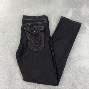 True Religion Ricky Flap Jeans 35x33 Men's Pink Stitch